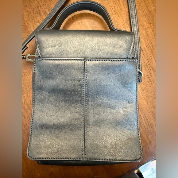 Fossil vintage Elegant Black Leather Crossbody Bag- some imperfections see pics - Picture 10 of 15